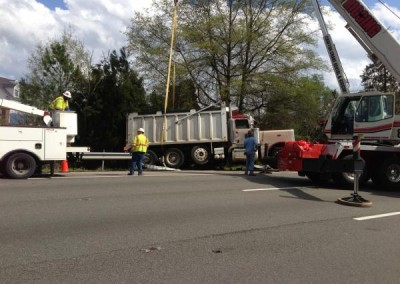 Dump Truck Accident, Central Region. Henrico,Virginia