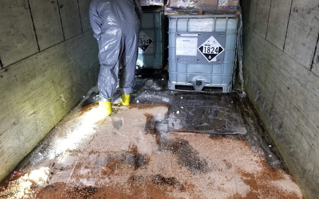 Sodium Hydroxide Release Cleanup